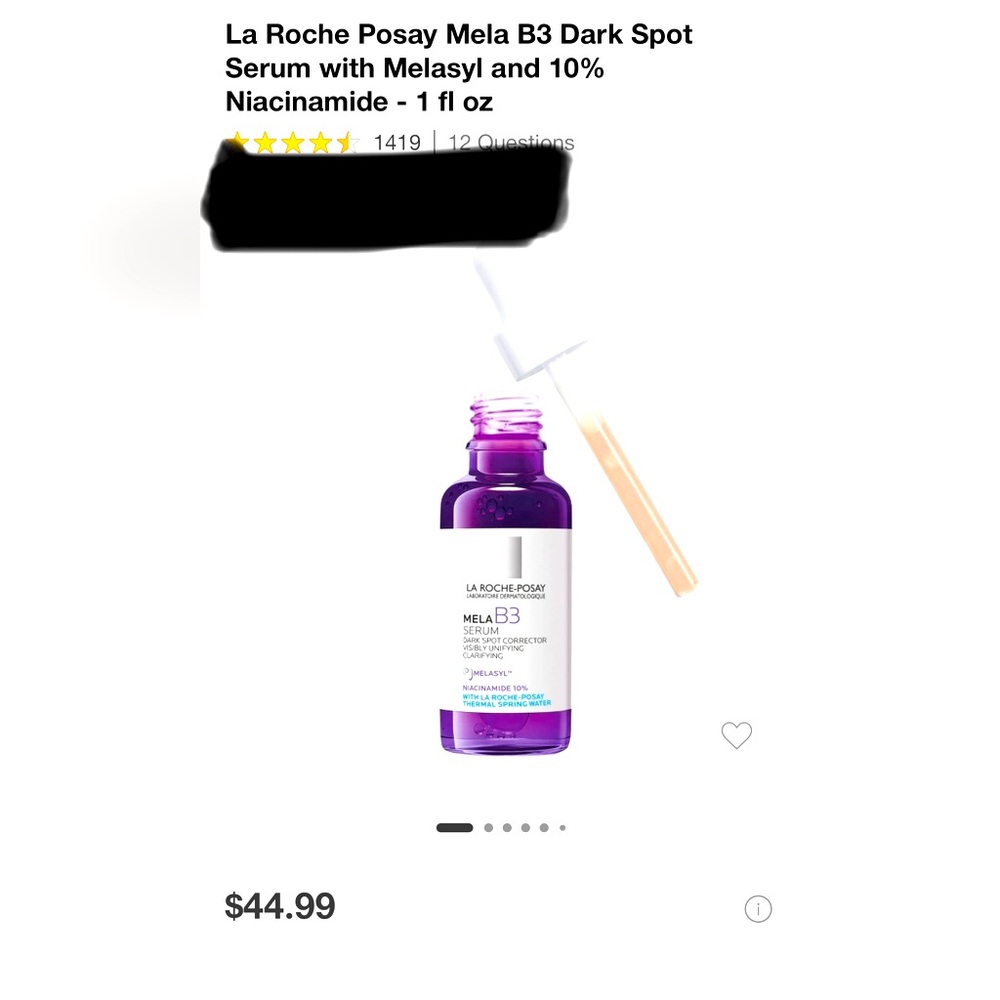 3 La roche posay mela b3 dark spot serum